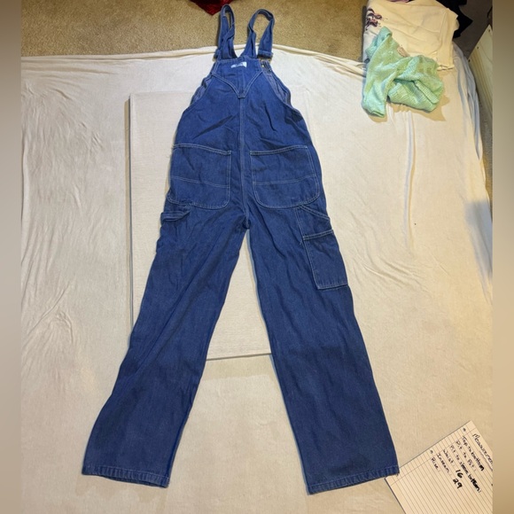 Blue Denim Overalls with Adjustable Straps - Picture 7 of 8